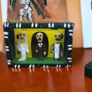 Day of the Dead - Bride and Groom the Wedding Diorama - Mexican‎ Made - New